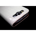 Miniatyrbild 4 av 5: Galaxy S3 fodral plånbok crocodile läder case vit Vit