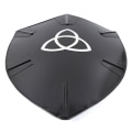 Miniatyrbild 3 av 5: Metal Medieval Dark Knight Triangle Curved Shield SWE70 multifärg one size