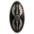 Miniatyrbild 1 av 6: Trä Roman Scutum Black Curved Oval Shield SWE92 multifärg one size