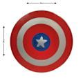 Miniatyrbild 4 av 6: Captain America träsköld SWE152 multifärg one size