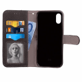 Miniatyrbild 2 av 3: IPhone 6+/6S+ Läder Flip Plånbok Fodral Scrub Case Svart Svart