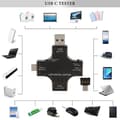 Pikkukuva 2 / 5: 2 in 1 Type C USB -testilaite värinäytöllä LCD digitaalinen yleismittari, USB C jännitevirtamittari