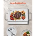 Miniatyrbillede 5 af 6: Bagplade - DUOKU - Universel rektangulær - Rustfrit stål - 425 x 270 mm - Aftagelige håndtag
