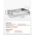 Miniatyrbillede 2 af 6: Bagplade - DUOKU - Universel rektangulær - Rustfrit stål - 425 x 270 mm - Aftagelige håndtag