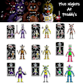 Pikkukuva 1 / 5: Five Nights At Freddy's Springtrap -setti, jossa 9 nivellettyä toimintahahmoa Jst. Xd.