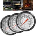 3 stk. BBQ Grilltermometer i rustfrit stål, temperaturmålere 50-500