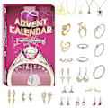 Miniatyrbild 1 av 5: Halsband Jul Nedräkningskalender 24st Ring Halsband Örhängen Advent Nedräkningskalender Julklappsset För Flickor Barn 4