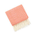 Miniatyrbilde 1 av 5: Koseteppe, sengeteppe, sofa, ullteppe, teppe, pledd, sofateppe, fluffy sofateppe, merinoteppe, fluffy varmt teppe oransje