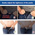 Miniatyrbild 3 av 5: 5-pack byxförlängare, byxknappsförlängare, justerbar elastisk gummiknappsförlängare, byxknapp för mammabyxor, för jeans, P