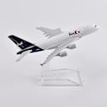 Miniatyrbild 4 av 5: Jason Tutu 16cm Fedex Airbus A380 Flygplansmodell Diecast Metall 1/400 Skala Flygplansmodell Presentkollektion