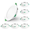 6-pack 7w Ultra Slim Dimbar LED Downlight CCT 67-75mm Utskärning Vit ip44CE