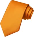 Ensfarget Slips Herre Slips Kompatibel med Forretnings- og Bryllupsfest Orange