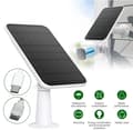 Solpanel 4W Kompatibel med Eufy Eufycam 2/2 Pro/2C/2C Pro/E Väggfäste med 3m Strömkabel Vit 1st y