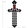 Miniatyrbilde 4 av 4: Minecraft Netheritt-sverd, Offisiell Minecraft-kostymetilbehør for barn, én størrelse Videospillkostyme