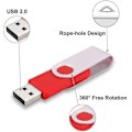 Miniatyrbillede 2 af 2: 10-pak USB-flashdrev USB 2.0 Thumb Drive Bulk Pack Drejelig Memory Stick Fold Storage Jump Drive Zip Drive - Høj kvalitet