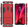 Pikkukuva 1 / 4: Punainen Hybrid TPU -kotelo jalustalla, yhteensopiva Xiaomi Redmi K20/K20 Pro/Mi 9T/Mi 9T Pro -puhelimesi kanssa