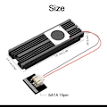 Pikkukuva 5 / 5: M2 Ssd Nvme -jäähdytyselementti M2 2280 Ssd -kiintolevyn alumiininen jäähdytyselementti