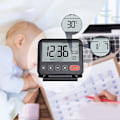 Miniatyrbild 2 av 5: Digital Reseväckarklocka Stor Sifferdisplay LCD Bordsklocka Lätt Att Använda