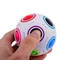 Pikkukuva 3 / 5: Luova Magic Rainbow Ball Cube -nopeuspalapallolelut WHITE