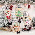 Miniatyrbilde 3 av 4: Navidad 2023 Santa Sekker Godteri Håndtak Snøring Gavepose Juledekorasjoner For Hjem Nyttår 2023 Juletre Ornament Dekor 3-elk foot