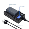 Miniatyrbillede 4 af 5: Usb Batterioplader Kompatibel Jvc Gz-mg630aek Everio Gz-ms100 Ms120 Hdd Camcorder