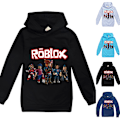 Miniatyrbillede 2 af 3: ROBLOX 3D print børne hoodie frakke langærmet sweater toppe sort
