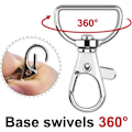 Miniatyrbilde 2 av 5: Karabinkrok-nøkkelringpose, 50 stk, for 360° nøkkelringer