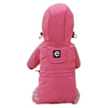 Miniatyrbillede 3 af 5: Hunde Regntøj Regnfrakke Kæledyr Hætte Vandtæt Jakke Tøj pink pink 2XL