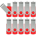 Miniatyrbillede 1 af 2: 10-pak USB-flashdrev USB 2.0 Thumb Drive Bulk Pack Drejelig Memory Stick Fold Storage Jump Drive Zip Drive - Høj kvalitet