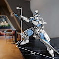 Miniatyrbild 4 av 7: Mekaniska Byggsatser för Vuxna 70126, Mecha Robot Actionfigurer Displaymodell, Cool Transformerande Stridsleksak för Pojkar Flickor (707 Bitar)