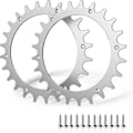 Miniatyrbillede 1 af 5: Huamade 2 X Premium Rustfri Stål Spikes til Worx S/m Model, 2x Rustfri Stål Skrue Spikes Traction Booster, Robotplæneklipper Hjulstørrelse 205mm