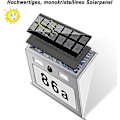 Miniatyrbild 2 av 4: Solar Ed Nummer med 7 LED-lampor, Solarnummer