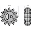 Miniatyrbillede 2 af 5: Multifunktionelt lys, universel brug, signallys, signallampe, 5 advarselslys-tilstande, 360 grader, med magnet og krog, nødsituationlys