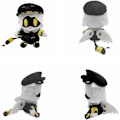 Miniatyrbilde 5 av 5: Mord Plush Drones Plysjleker Tegneserie Mord Plush Drones Uzi Utstoppet