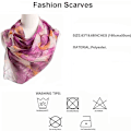 Miniatyrbild 4 av 4: Sjal för kvinnor, lättviktig scarf, elegant blommönster, transparent sjal, sjal, omslag, lila