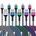 iPhone Laddare 5-pack 3m USB Lightning Datakabel Apple Mfi Certifierad Datakabel Snabbladdningskabel Nylonflätad Kompatibel med iPhone 14 1