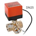 Miniatyrbillede 1 af 2: 3-vejs Ized kugleventil elektrisk linje tovejs Ac Dn15/20/25 DN20