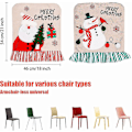 Miniatyrbild 5 av 5: Julstolsöverdrag, Stolsryggskydd Julmatsstolsöverdrag Stolsöverdrag, Tomtehatt Jul Hem Middagsbord Julstolsöverdrag För C