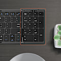 Miniatyrbild 4 av 5: Vikbart tangentbord, Mini Uppladdningsbart Resetangentbord, Vikbart Portabelt Trådlöst Bluetooth-tangentbord med Känslighet för Windows iOS Android Mac, (Svart)