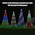 Miniatyrbild 4 av 5: Utomhus Belyst Julgran Vacker Säker Ljusshow För Bröllopsdekoration Utomhusdekor