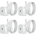 2-pack - iPhone laddare - Snabbladdare - Adapter + 2 m kabel 20 W Lightning Vit 2-pack iPhone (NT) 2-Pack 2-Pack Lightning