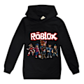 Miniatyrbillede 1 af 3: ROBLOX 3D print børne hoodie frakke langærmet sweater toppe sort