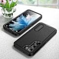Miniatyrbilde 1 av 6: Anti-støv Støtte Fallbeskyttelse Deksel for Samsung Galaxy S23 Ultra 5G S 23 Plus S22 Ultra A54 A14 A13 A53 A04S 2 I 1 Veske Black for Galaxy A04S