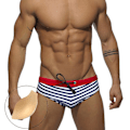 Miniatyrbild 1 av 5: Badkläder Herr Kalsonger | Badshorts Herr | Herr Badbyxor | Herr Låg Midja Trunk C1 navy with pad L