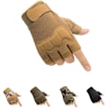 Miniatyrbild 1 av 5: (L) Taktiska fingerlösa handskar, gula, lätta, ventilerande och skyddande militärhandskar för utomhusbruk för skytte, jakt, coto, klättring