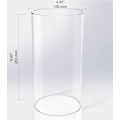 Miniatyrbillede 1 af 4: Stor Glaslanterne til Orkanlys, Åben i Begge Ender, 10 cm Bred x 20 cm Høj Klar Clear 4'' wide x 8'' tall