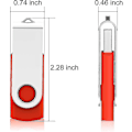 Miniatyrbillede 3 af 5: 10-pak USB-flashdrev USB 2.0 Thumb Drive Bulk Pack Drejelig Memory Stick Fold Storage Jump Drive Zip Drive - Høj kvalitet