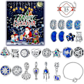 Miniatyrbild 2 av 5: Halsband Jul Nedräkningskalender 24st Ring Halsband Örhängen Advent Nedräkningskalender Julklappsset För Flickor Barn 4