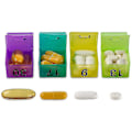 Miniatyrbild 2 av 5: 31 Dagars Pillerbox 32 Fack Veckovis Flerfärgad Medicinbox Veckovis Pillerbox