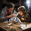 Miniatyrbild 7 av 7: Mekaniska Byggsatser för Vuxna 70126, Mecha Robot Actionfigurer Displaymodell, Cool Transformerande Stridsleksak för Pojkar Flickor (707 Bitar)